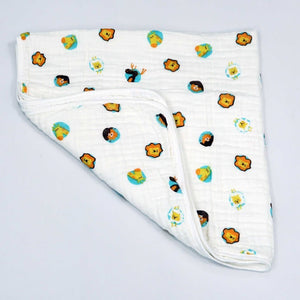 Animal Kingdom designed Baby Muslin Cotton Bath Towel/Baby Blanket/Swaddle - 