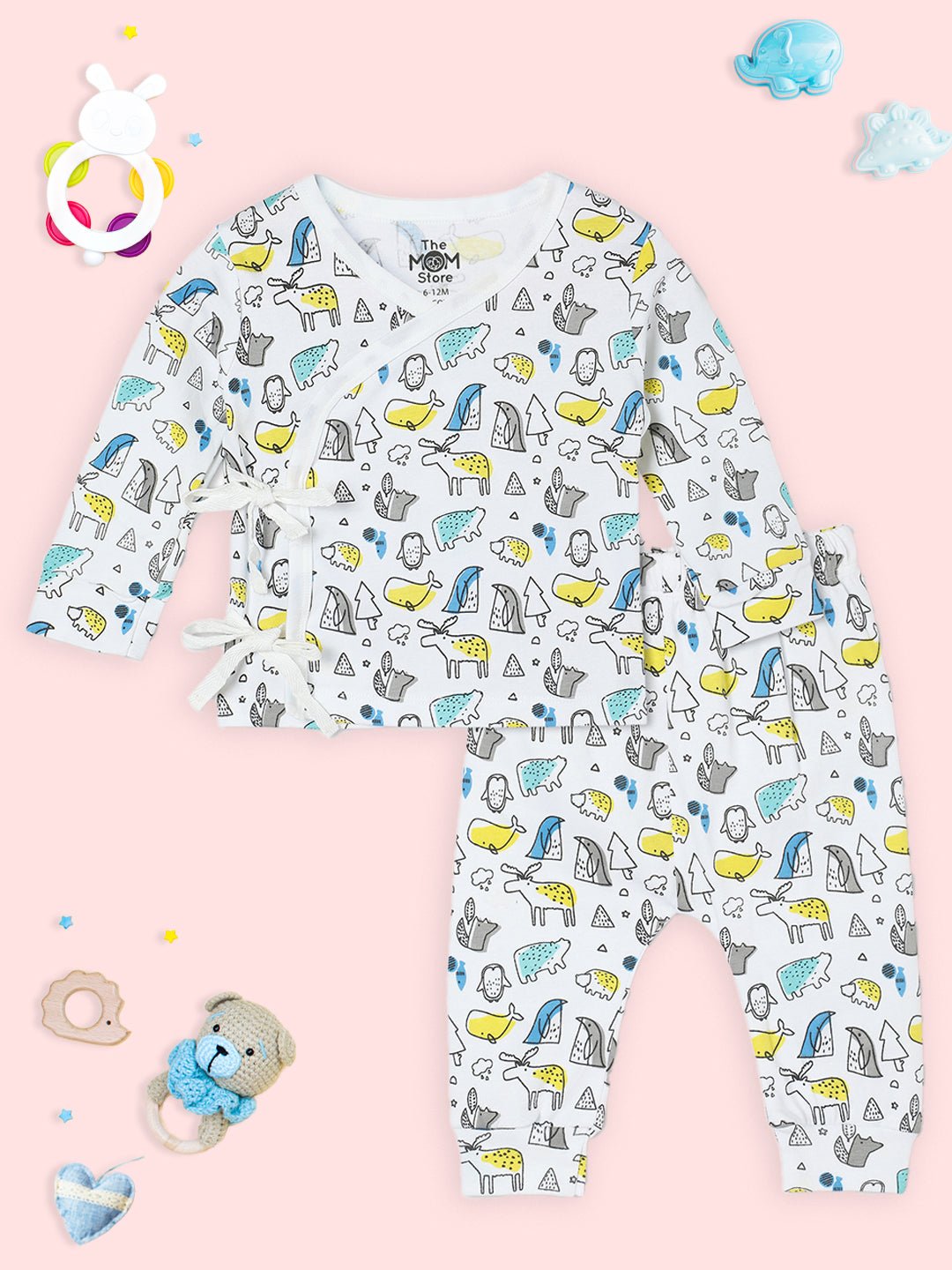 Animal Party Infant Jabla Pajama Set - IPS - APIP - 0 - 3