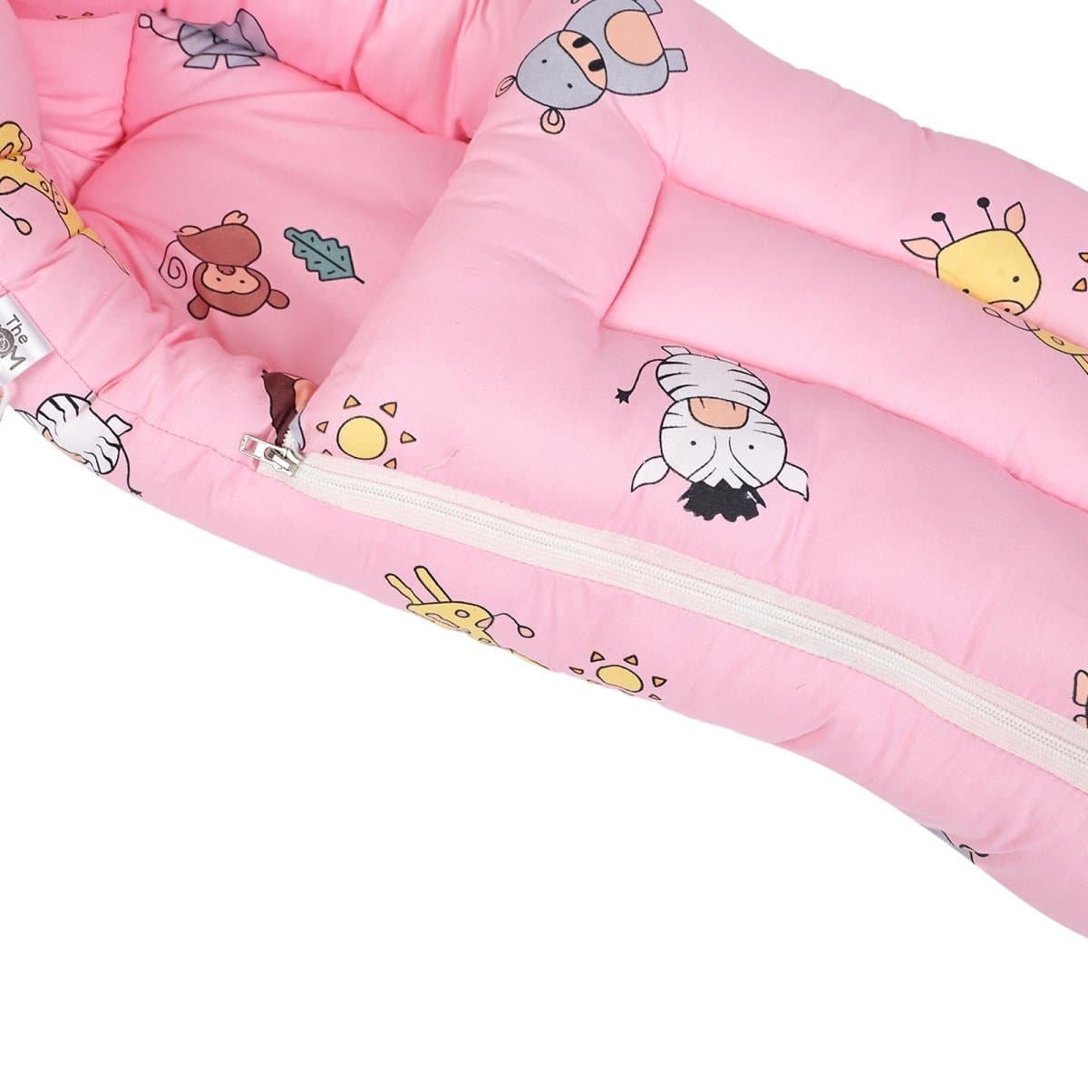 Animal World-Head Pillow, Bolster Pillow, And Baby Nest Sleeping Bag Portable Bed - MBNP-BS-ANWR