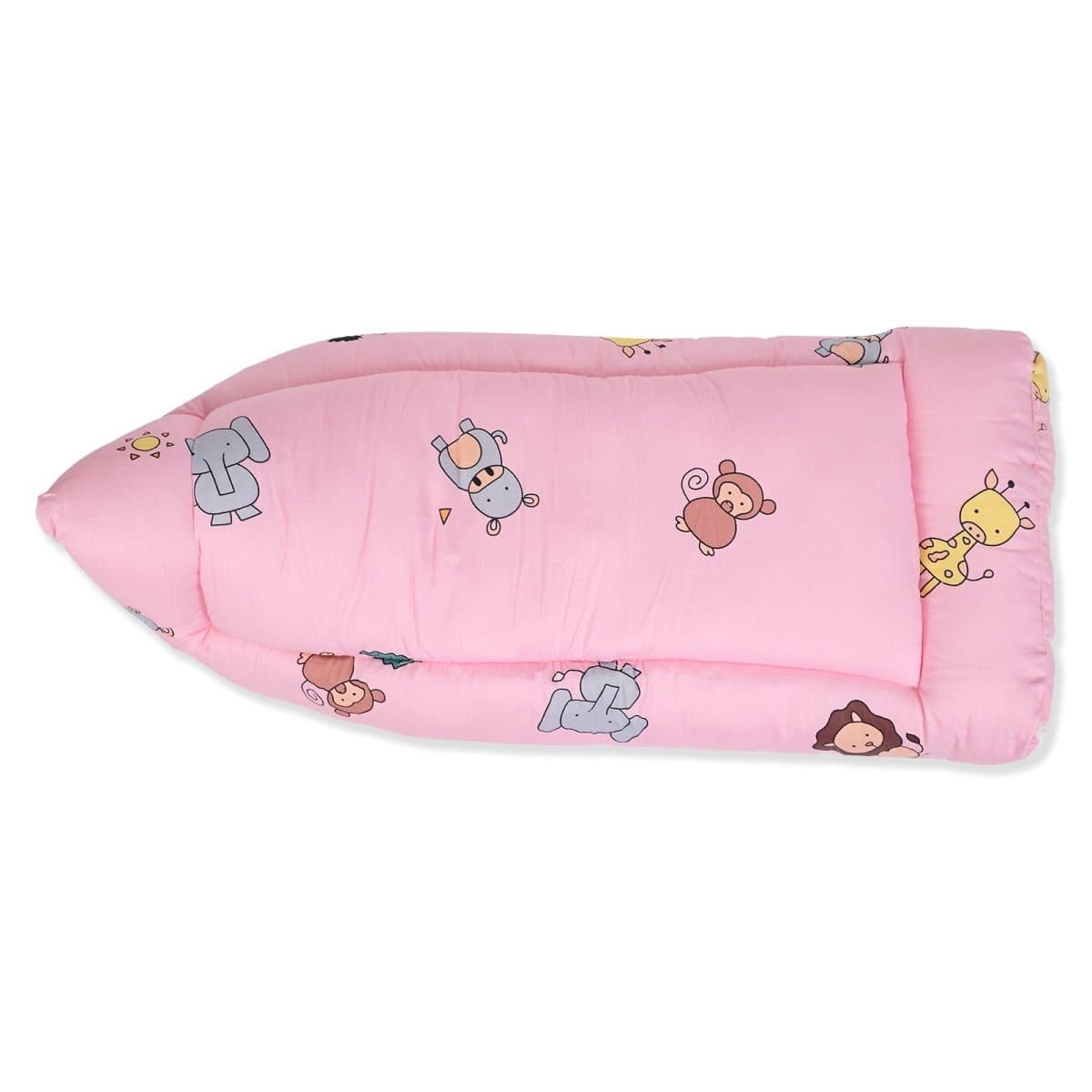 Animal World-Head Pillow, Bolster Pillow, And Baby Nest Sleeping Bag Portable Bed - MBNP-BS-ANWR