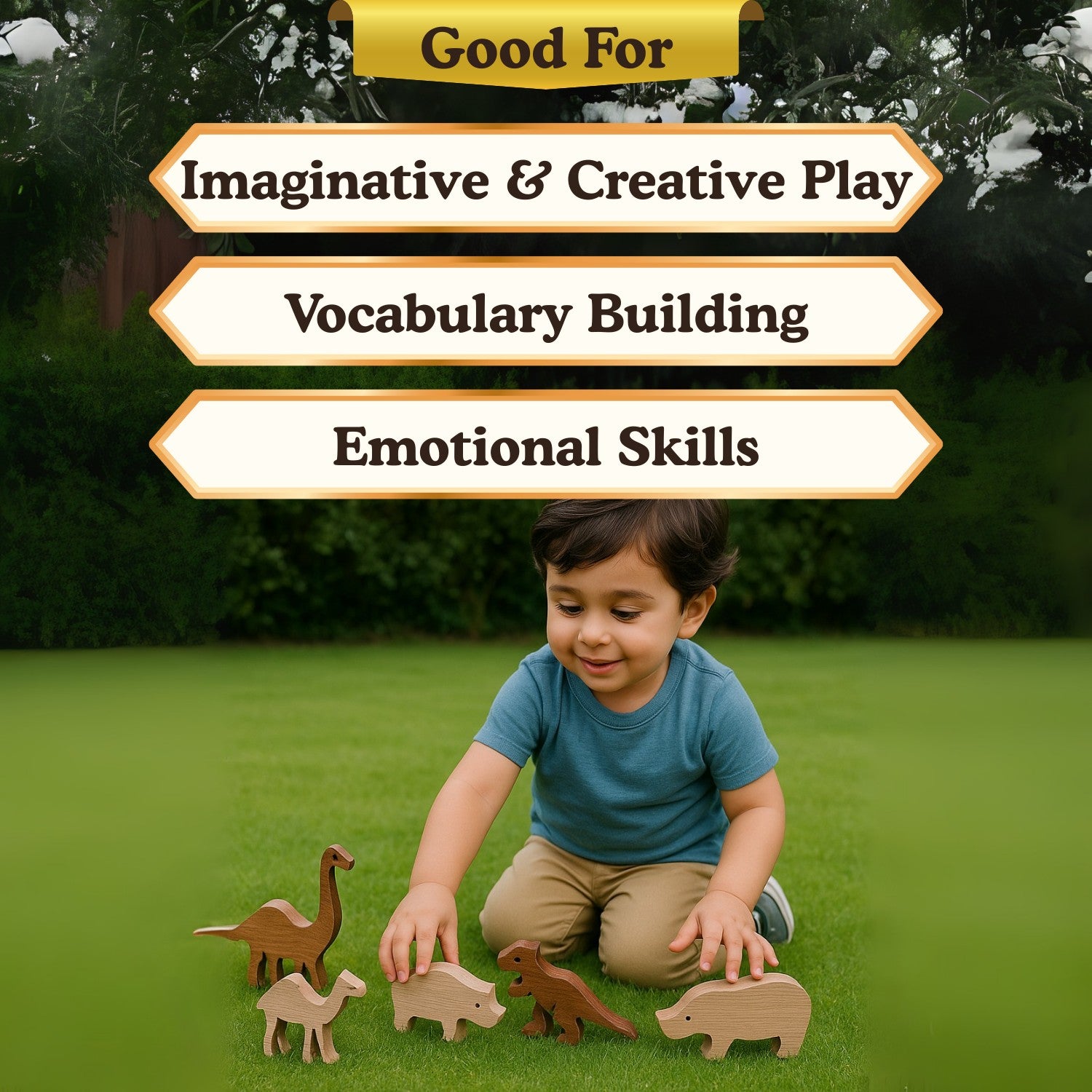 Kidocoo Wooden Animal Set
