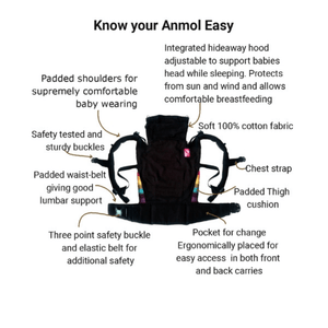 Anmol Baby Ergonomic Baby Carrier - Easy - BA37