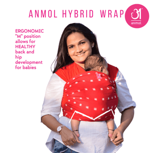 Anmol Baby Ergonomic Baby Carrier - Hybrid Wrap - HS06