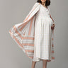 Apricot Aura Stripe Maternity and Nursing Shacket Dress - DRS-SK-APRAS-S
