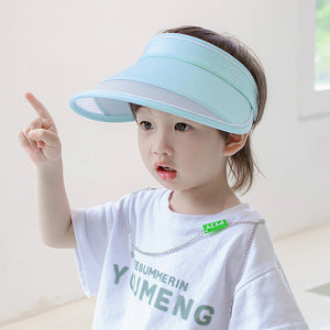 Aqua Blue Sports Sun shade Adjustable Tennis/Visor Cap - Little Surprise BoxAqua Blue Sports Sun shade Adjustable Tennis/Visor Cap