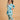 Aqua Grid Girls Anarkali Kurta Set - 0-6 Months Girls Ethnic Set