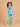 Aqua Grid Girls Anarkali Kurta Set - 0-6 Months Girls Ethnic Set