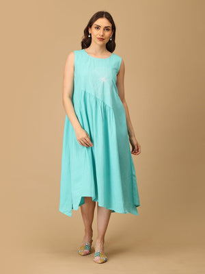 S Aqua’d Up Nice Embroidered Women's Dress - Women's Dress