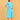 Side view of Aquamarine Affair Maternity and Nursing Dress showing flowy silhouette and bump-friendly design.