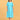 Front view of Aquamarine Affair Maternity and Nursing Dress with V-neck, gathered waist, and comfortable knee-length fit.