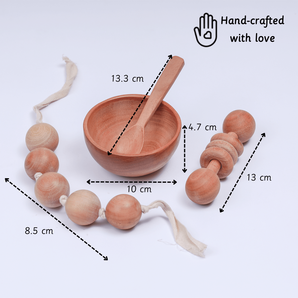 Ariro Toys New Born Neem Wood Gift Box - ARCO030