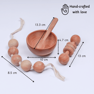Ariro Toys New Born Neem Wood Gift Box - ARCO030