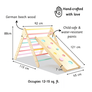 Ariro Toys Pikler Triangle - Semi color - ARF001 - SC