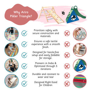 Ariro Toys Pikler Triangle - Semi color - ARF001 - SC