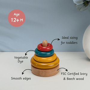 Ariro Toys Simple stacker colored - ARST001 - R