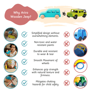 Ariro Toys Wooden Jeep - ARPS002
