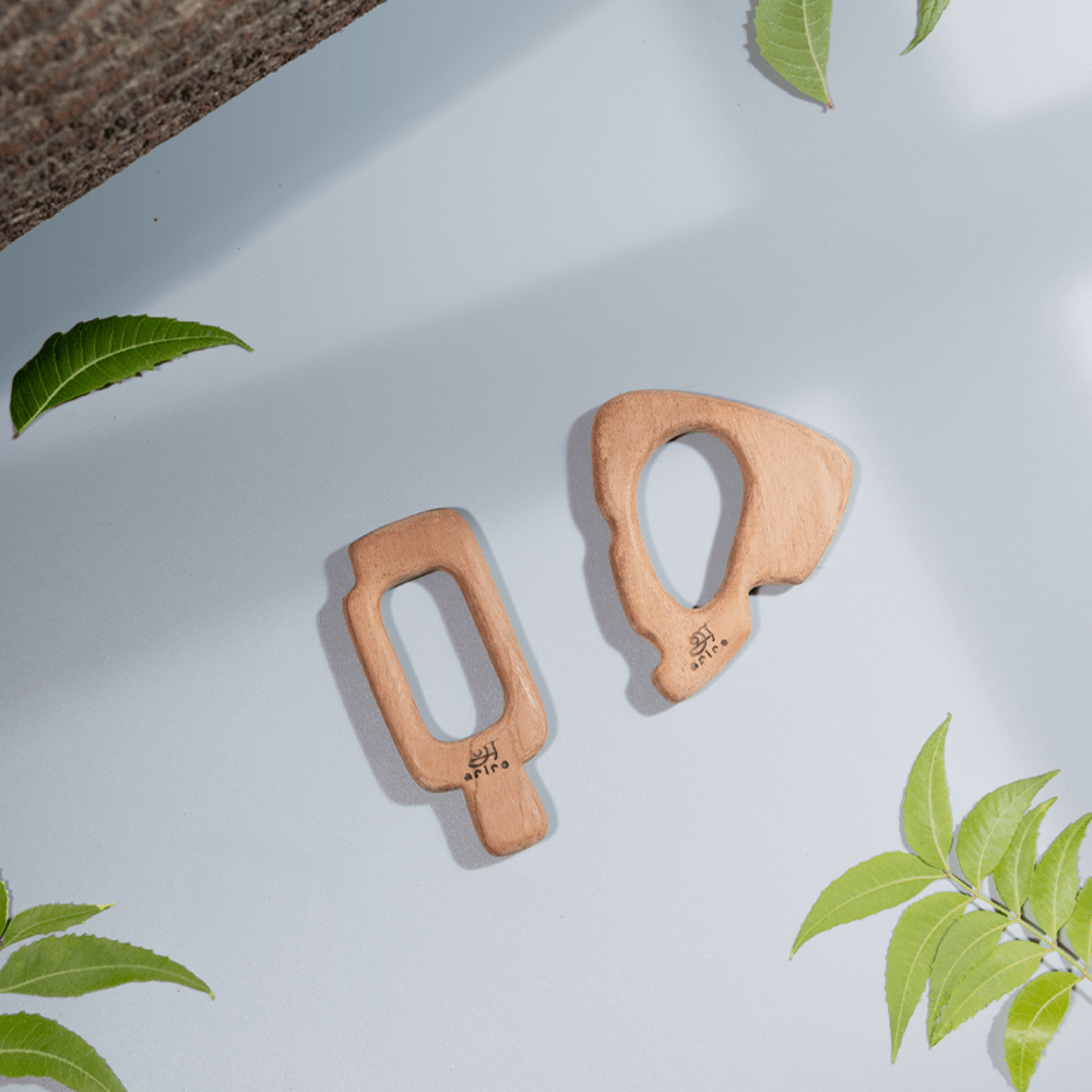 Ariro Toys Wooden Teethers - Cheese and Ice - Cream Stick - ARTS007