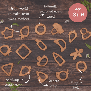 Ariro Toys Wooden Teethers - Mango & Star - ARTS012