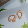Ariro Toys Wooden Teethers - Mushroom & Ice - Cream Cone - ARTS006