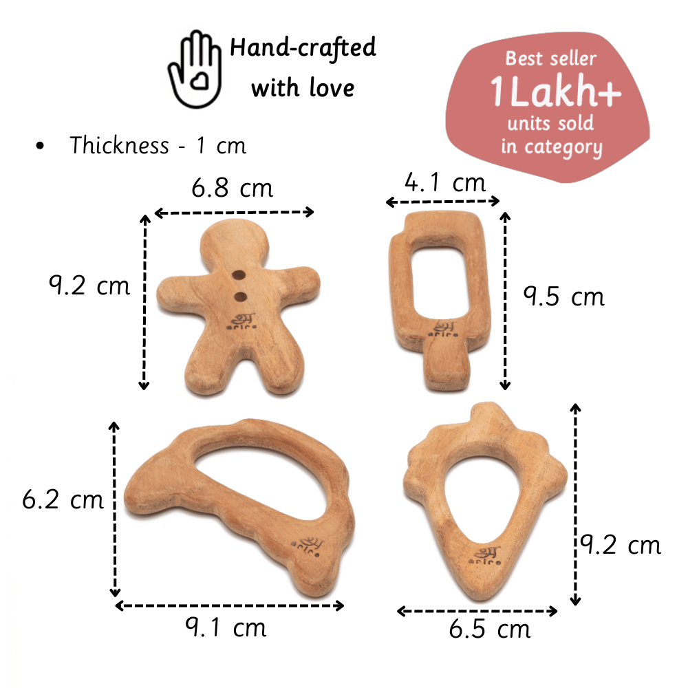 Ariro Toys Wooden Teethers - Treats - ARTS003