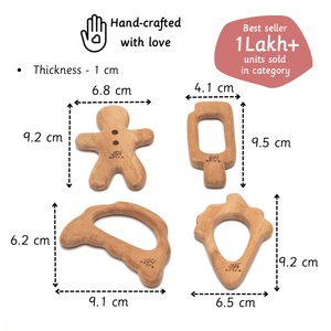 Ariro Toys Wooden Teethers - Treats - ARTS003