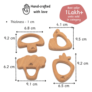 Ariro Toys Wooden Teethers - Vegetables - ARTS002