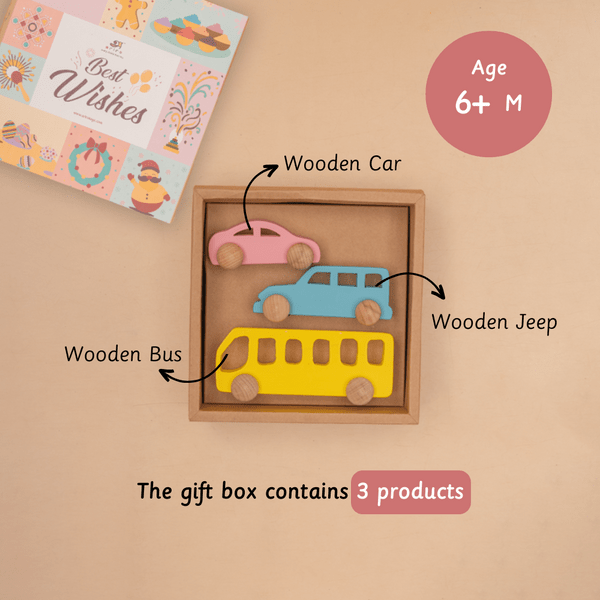 Ariro Wooden Vehicle Set - ARCO001