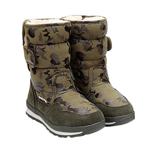 Army Green Waterproof Winter Snow Boots for Kids for Minus degree temperature - 27 EUR Winter Wear