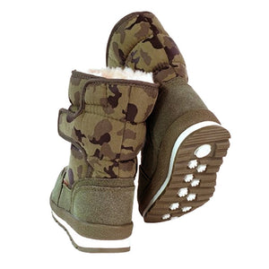 Army Green Waterproof Winter Snow Boots for Kids for Minus degree temperature - 27 EUR Winter Wear
