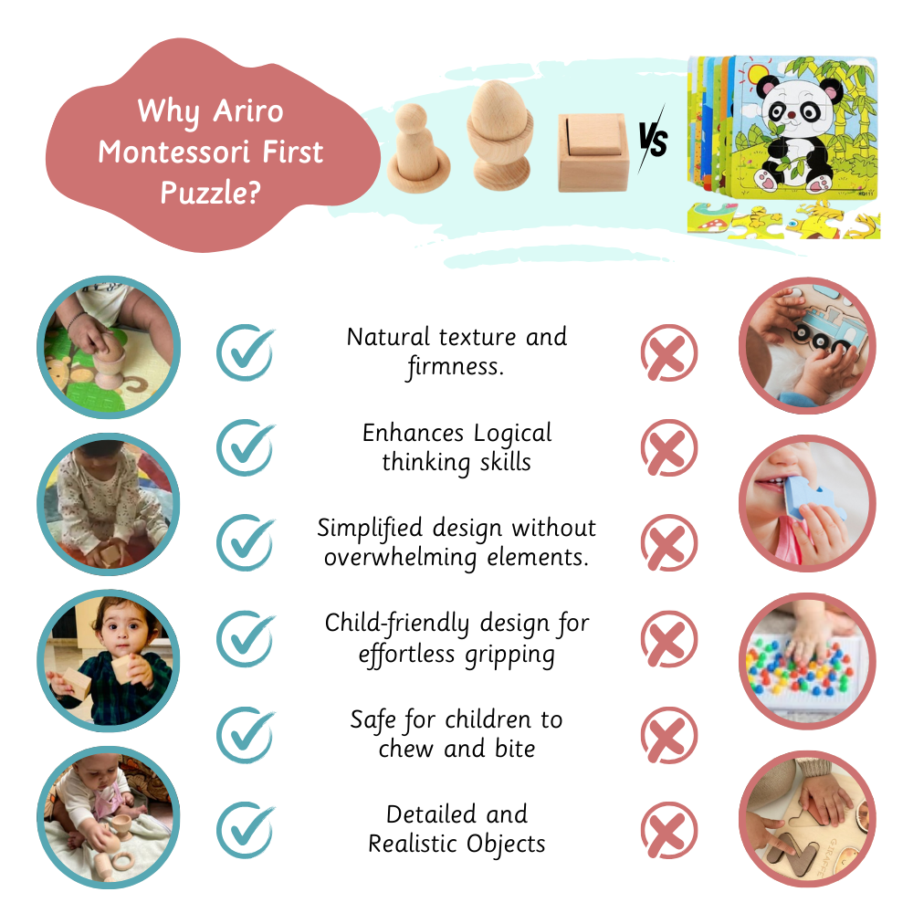 Ariro Toys Montessori First Puzzle set