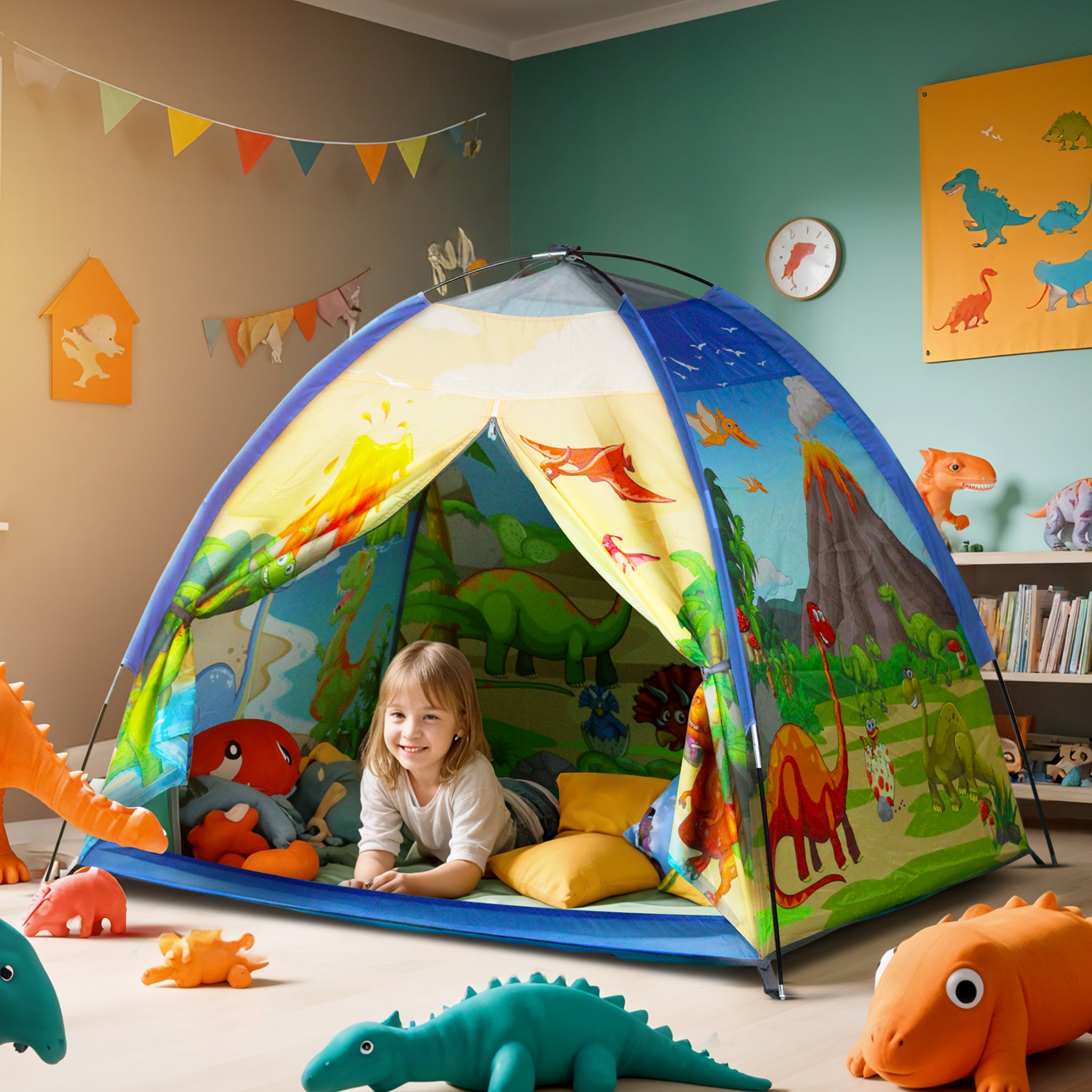 Happy Bear Tent House for Kids- Dino