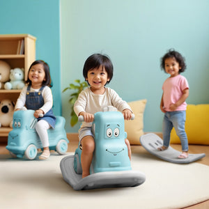 Happy Bear Rock n Roll 3 in 1 Rider cum Rocker - Green - The Mom Store