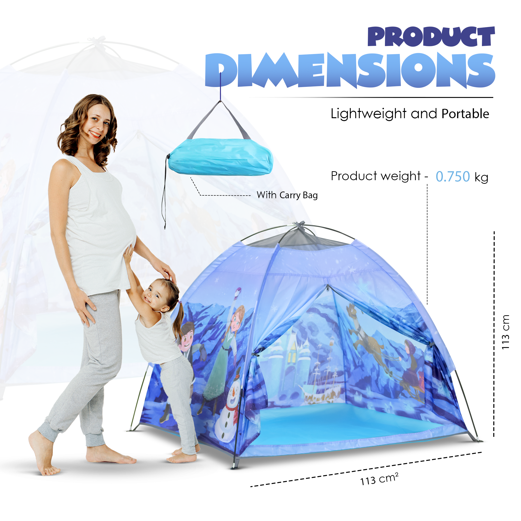 Happy Bear Play Tent for Indoor & Outdoor Fun | Frozen