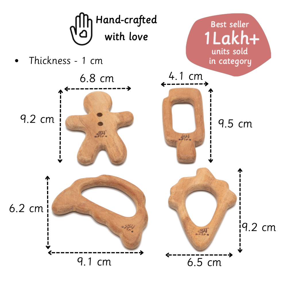 Ariro Toys Wooden Teethers-Treats