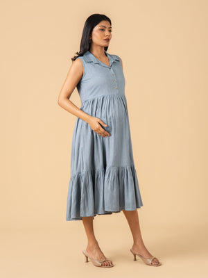 Ash & Iron Maternity and Nursing Dress - S Maternity Casual Dress