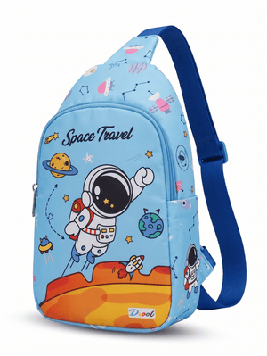 Asobi kids Crossbody Sling Bag | Space Travel Astronaut Edition (Sky Blue) - Bags