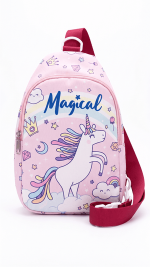 Asobi kids Kids Crossbody Sling Bag | Magical Unicorn Edition (Pink) - Bags