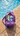 Asobi kids Kuromi "Cheeky but Charming" Kids Purple Barrel Duffle Bag - Duffle Bag