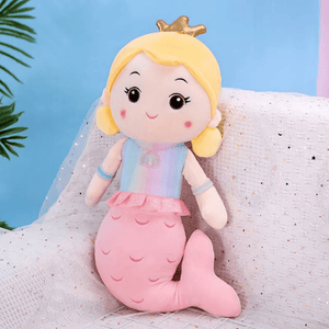 Asobi Kids Mermaid Doll Soft Toy 30 cm - Pink - Soft Toy