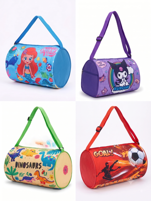 Asobi kids Soccer Goal! Red Kids Sports Barrel Duffle Bag - Duffle Bag