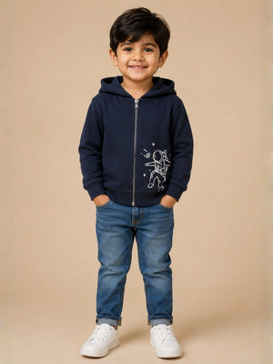Astro Dude Zipper Hoodie - 0-6 Months Kids Winter Hoodies