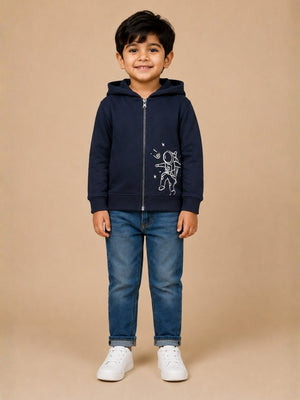 Astro Dude Zipper Hoodie - 0-6 Months Kids Winter Hoodies