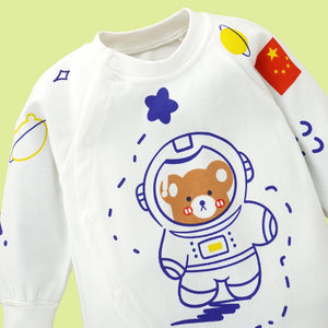 Astronaut Space full sleeves jumpsuit Romper for Tiny Toddlers - 6 - 12 Months Kids Clothing