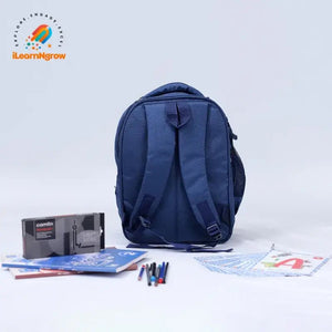space theme school bag for kids with colorful astronaut design