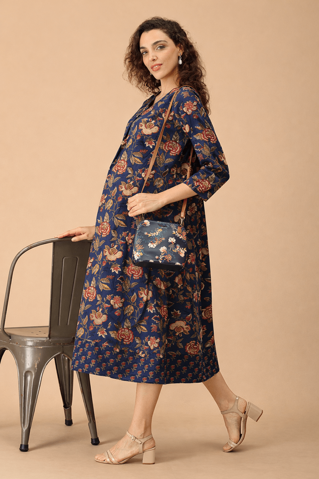 Azurelle Maternity and Nursing Dress - S Maternity Casual Dress