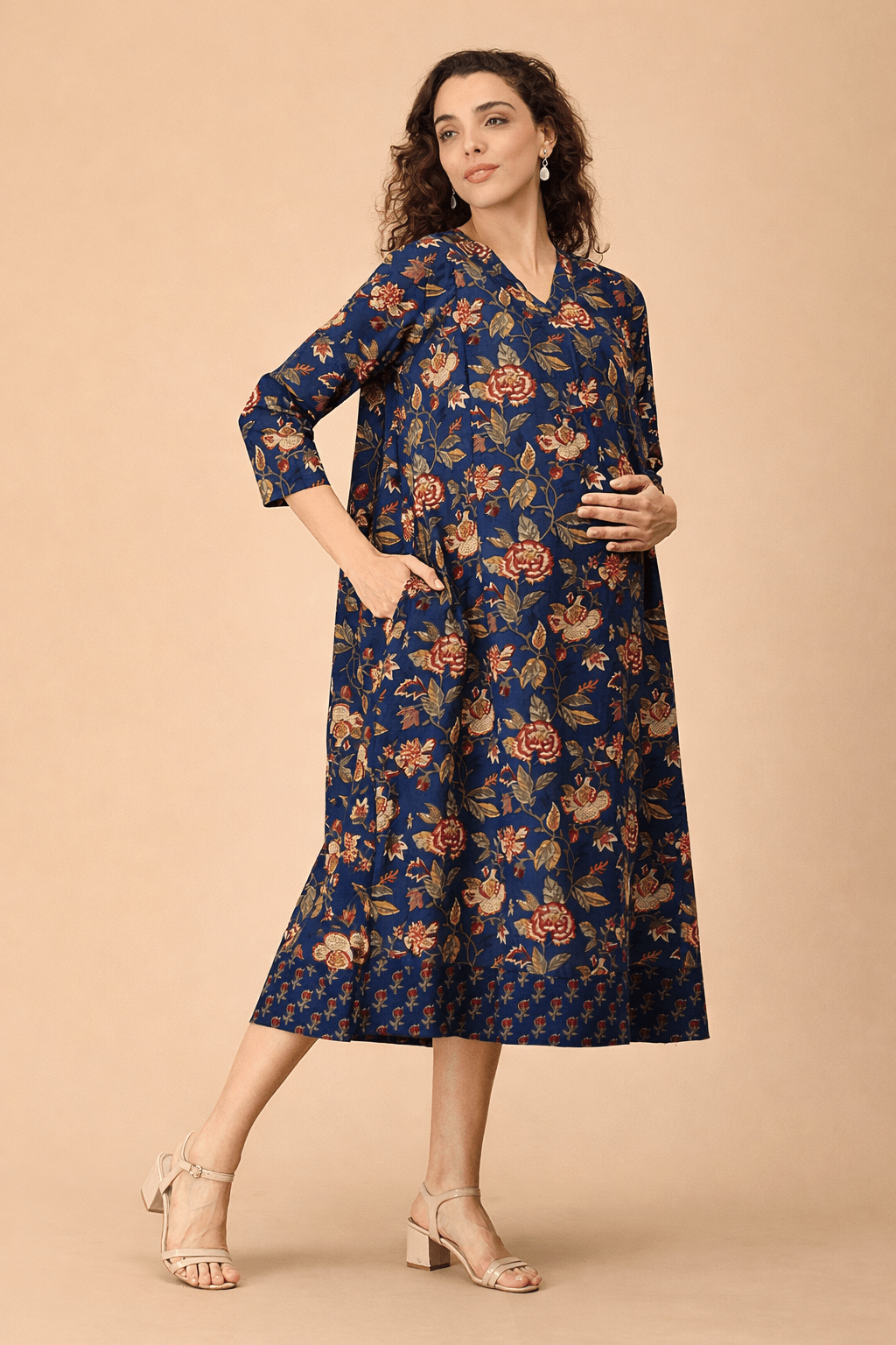 Azurelle Maternity and Nursing Dress - S Maternity Casual Dress