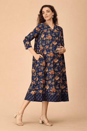 Azurelle Maternity and Nursing Dress - S Maternity Casual Dress