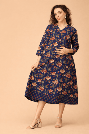Azurelle Maternity and Nursing Dress - S Maternity Casual Dress
