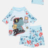 B-Ball Dino Boys T-shirt And Short Swim Set - KSW-SG-BBLD-3-4