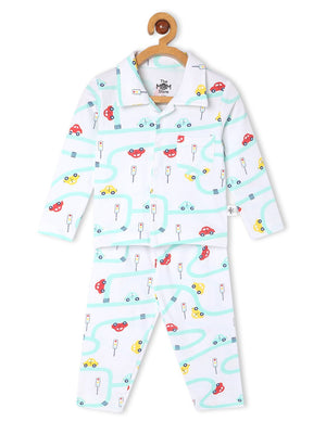 Baby and Kids Pajama Nightsuit Set - City Drive